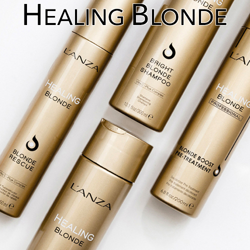 L'Anza Healing Blonde range of hair products for pre-lightened or naturally blonde hair