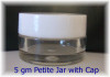 5 gm (Petite) PET jars (safe for Genesis and WaterBorne) Set of 6