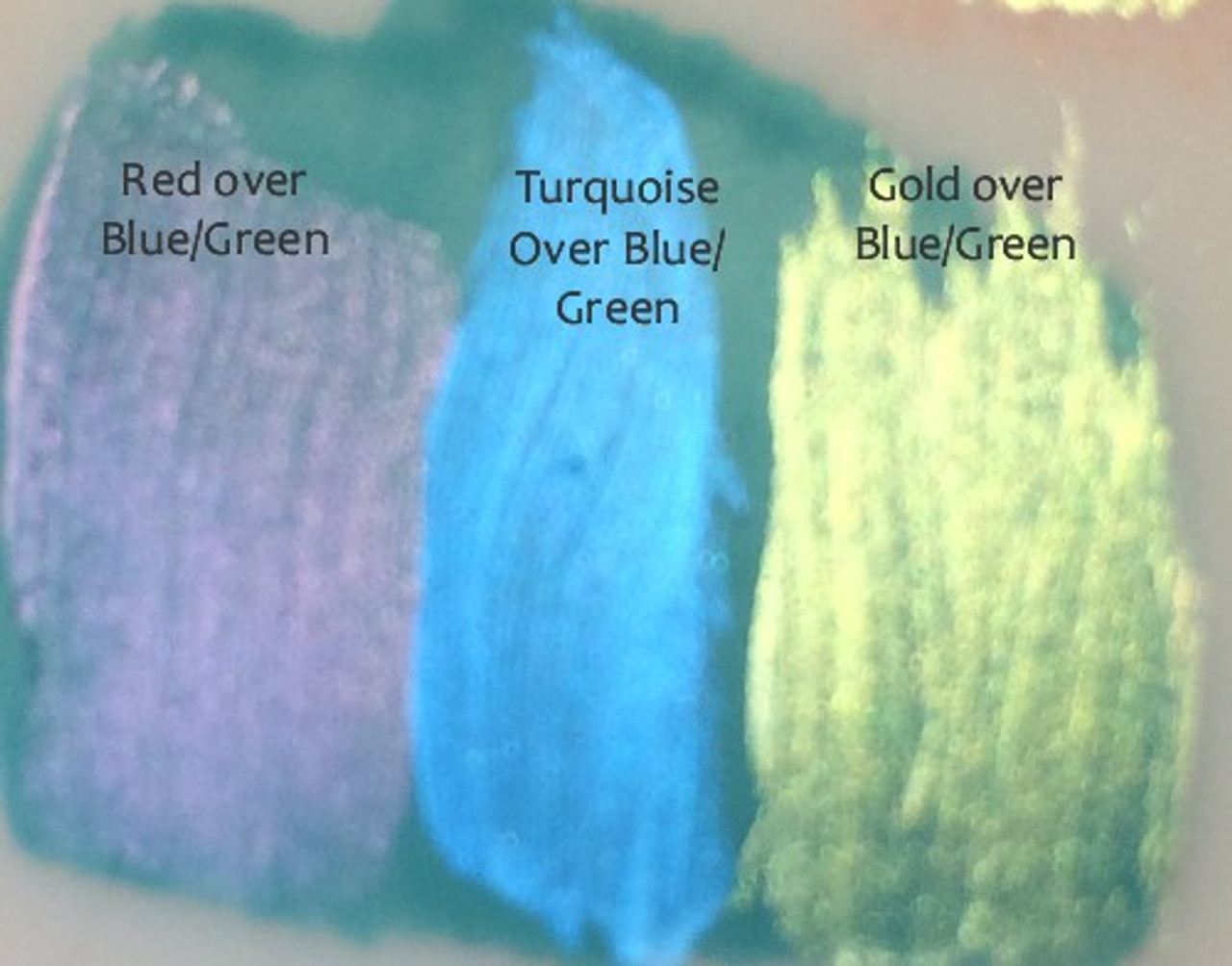 Over dried Blue-Green color