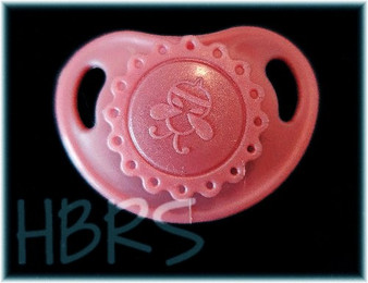 Precious Vintage Newborn Pacifiers - Rose Pink with magnets