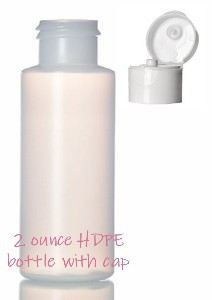 2 ounce HDPE bottle and cap