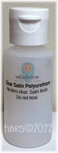 Air Dry Clear SATIN Polyurethane Varnish, 1 oz.