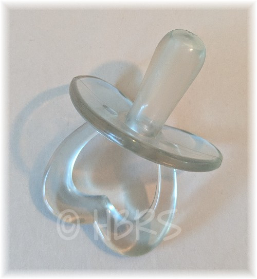 Solid Vinyl Pacifier for Open Mouth Doll