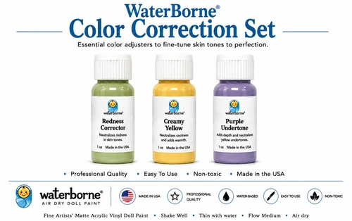 Fine-tune reborn skin tones with three WaterBorne® color adjusters designed to balance redness, coolness and yellow undertones.