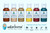 Random selection of 1 ounce bottles of WaterBorne ® colors.  Choose from a large selection of pre-blended dollmaking colors.   Basic colors in 1 oz bottles are sold separately.