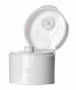 White flip top cap