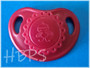 Precious Vintage Newborn Pacifiers - Garnet with magnets
