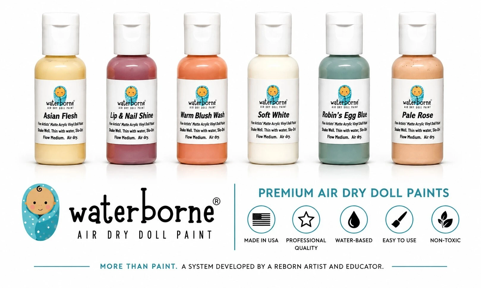 WaterBorne Air Dry Paints and Mediums