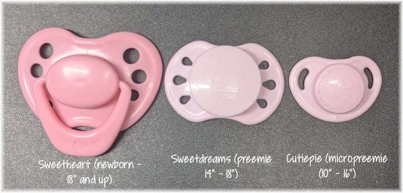 Pink Marshall Pacifier Sweetheart Newborn Pacifiers - Pearly Purple with magnets