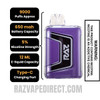 Violet RAZTN9000 Disposable Vape Specifications