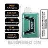Miami Mint RAZ TN9000 Disposable Vape Specifications
