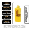 Pineapple MTN Dew RAZ VUE 50K Disposable Pod Specifications