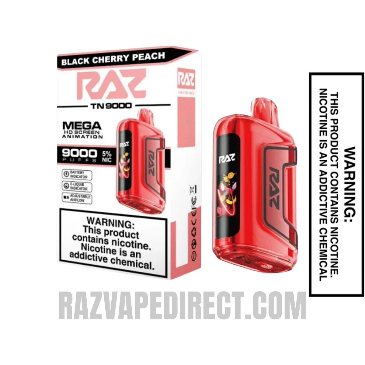 Black Cherry Peach RAZ TN9000 Disposable Vape