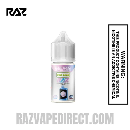 Blue Razz Cotton Clouds Pod Juice X RAZ Salt Nic juice 30 ML