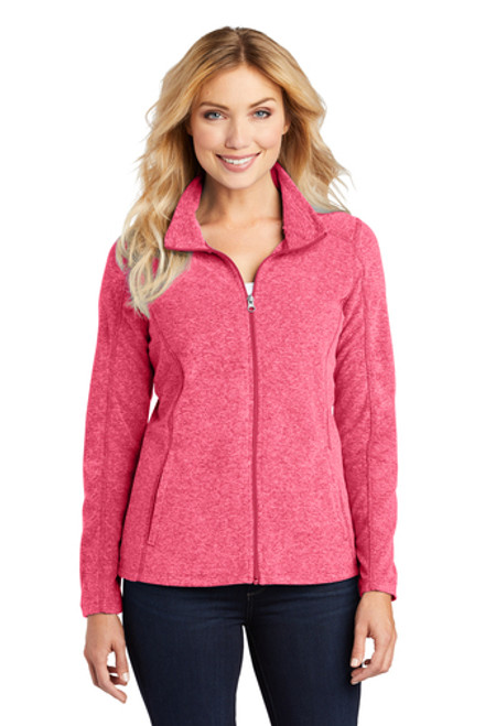 Port Authority Ladies Diamond Heather Fleece Full-Zip Jacket