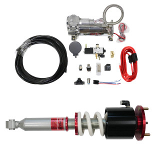 StreetPlus Coilovers w/ Front Air Cups + Gold Tankless Control System #TH-H816-M-VACF-20+TH-ACK03