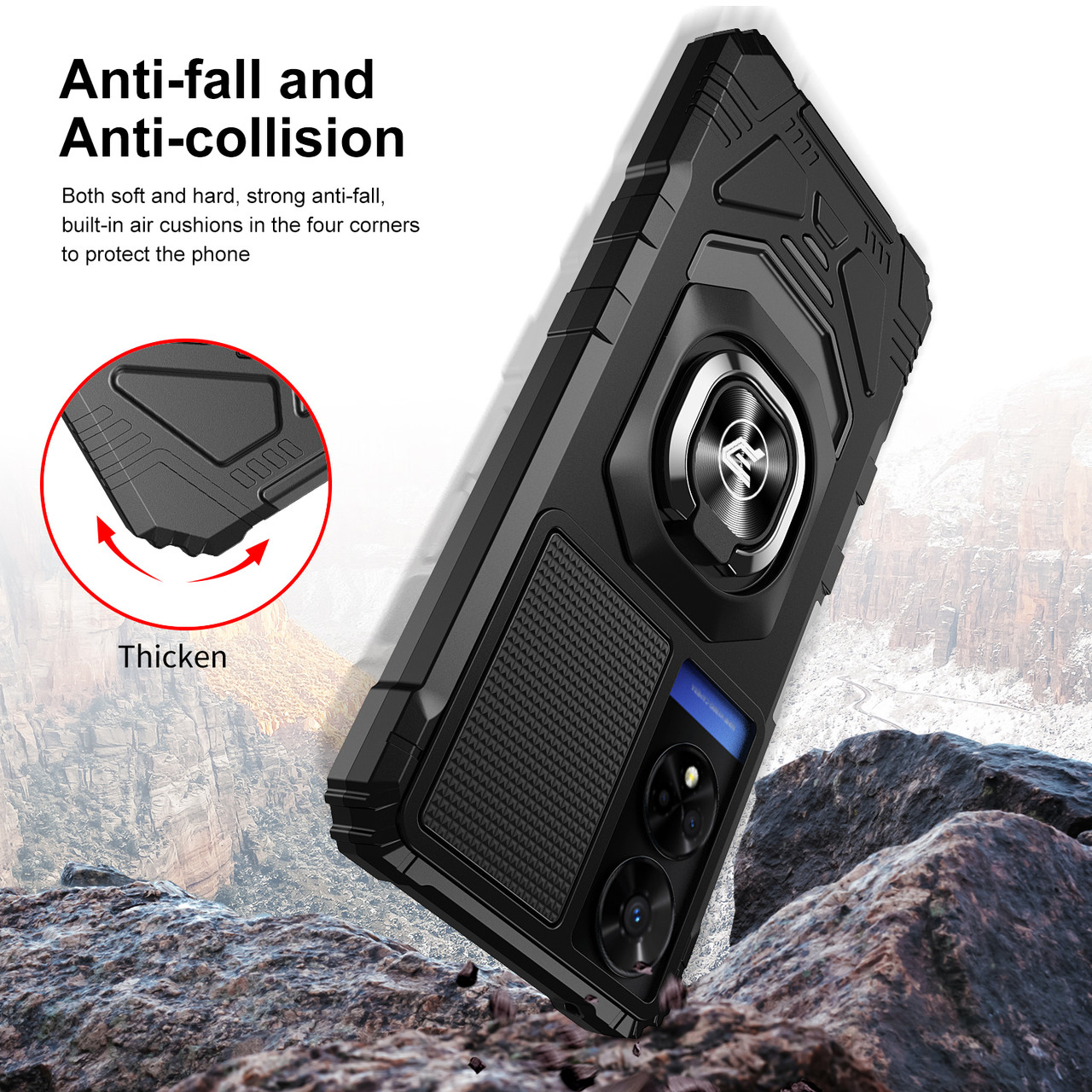 Custodia Portafoglio Con Blocco RFID Per TCL 50 PRO Nxtpaper 5G - Cavalletto E Slot