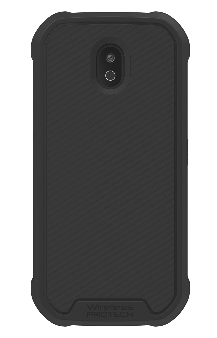 K-S-Trade Cover Portafoglio Per Cat S41 Dual-SIM Con Pieghevole Slim In Similpelle Nero + Cuffie Incluse