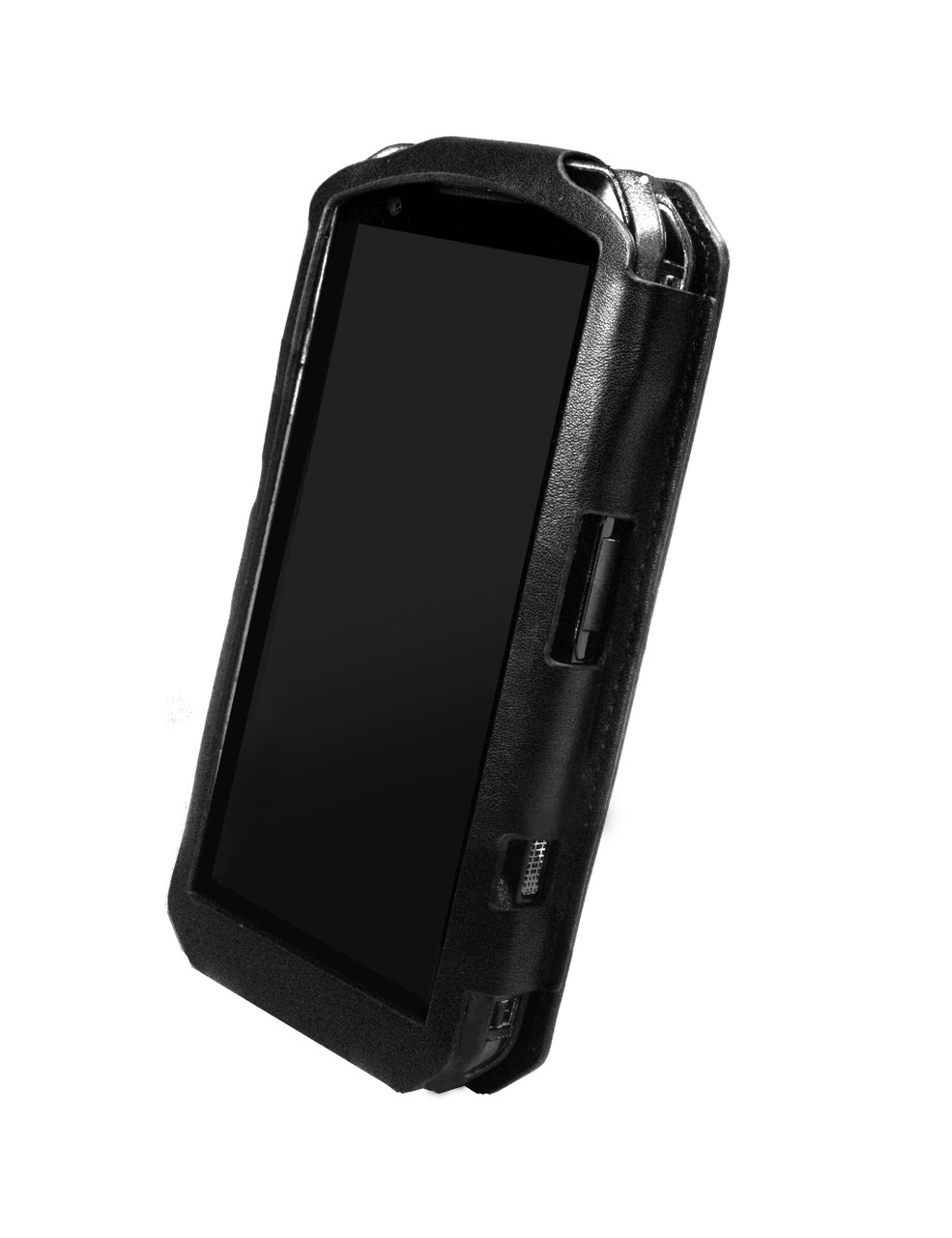 Kyocera DuraForce Pro 3 Phone Models E7200 Leather Frame Fitted Case with Quad Lock Belt Clip by Wireless ProTech Kyocera DuraForce Pro 3 Phone Models E7200 Leather Frame Fitted Case with Quad Lock Belt Clip by Wireless ProTech