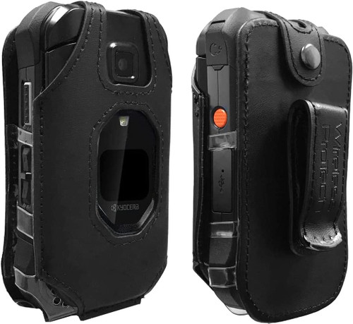 Wireless ProTech Kyocera DuraXV Extreme E4810 Leather Fitted Case with Swivel Belt Clip, Button Snap, Rotating Belt Clip, Built-In Screen Keypad Protection Wireless ProTech Kyocera DuraXV Extreme E4810 Leather Fitted Case with Swivel Belt Clip, Button Snap, Rotating Belt Clip, Built-In Screen Keypad Protection