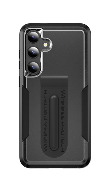 Samsung Galaxy S25 Dual Layer TPU and PC Case with Magnet Clamp Clip by Wireless ProTech
