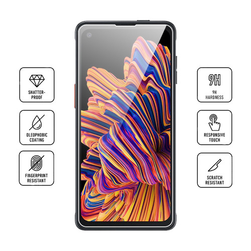 Samsung Galaxy Xcover Pro (SM-G715) 9H HD Tempered Glass Screen Protector by Wireless ProTech