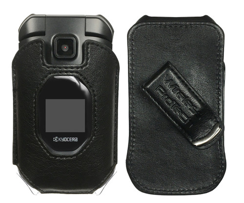 Wireless ProTech Leather Fitted Case with Swivel Belt Clip for Kyocera DuraXV Extreme E4810