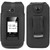 Sonim XP3 Plus 5G X3200, X320 2-Piece Leather Fitted Case with Button Snap Closure and Rotating Belt Clip, Built in Screen and Keypad Protection, Secure Fit by Wireless ProTech