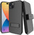 Apple iPhone 14 Dual Layer Hybrid Case and Belt Clip Holster Combo and Screen Protector by Wireless ProTech (Screen Size 6.1")