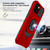 Apple iPhone 15 Ring Kickstand Magnetic Car Mount, PC and TPU Impact-Resistant Bumpers Protective Case by Wireless ProTech