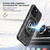 Apple iPhone 15 PRO MAX Ring Kickstand Magnetic Car Mount, PC and TPU Impact-Resistant Bumpers Protective Case by Wireless ProTech