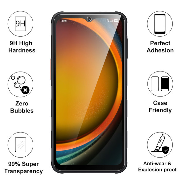 Samsung Galaxy Xcover7 Pro (SM-G766) 9H HD Tempered Glass Screen Protector by Wireless ProTech Samsung Galaxy Xcover7 Pro (SM-G766) 9H HD Tempered Glass Screen Protector by Wireless ProTech