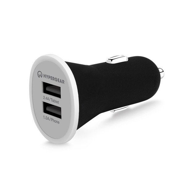 HyperGear Dual USB Mini 2.4A Car Charger - (Black)