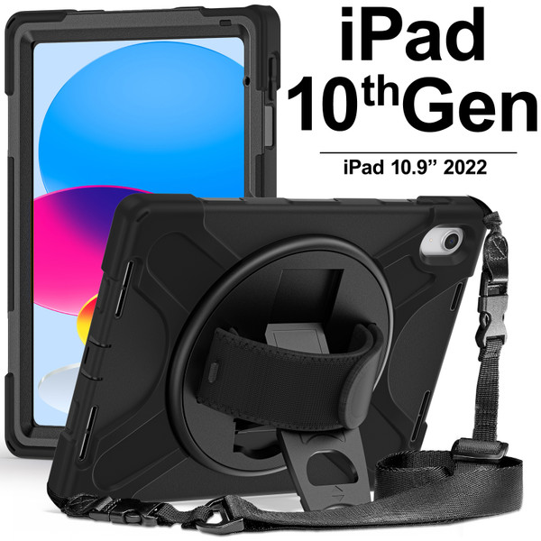 Wireless ProTECH Rugged Carrying Case with Hand Strap for Apple iPad 10th Gen 2022