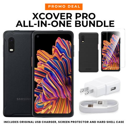 Samsung Galaxy XCover Pro SM-G715U 64 GB (Black) with Accessories