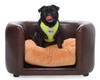 ‘Chocolate Indulgence’ PVC Leather Pet Sofa