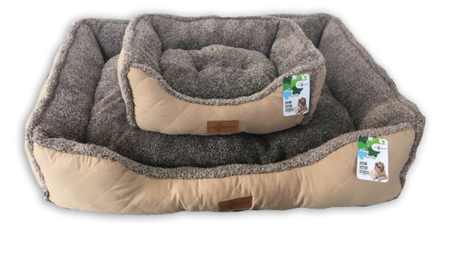 Reversible ‘Fluffy Cloud’ Cushioned Rectangular Dog Bed