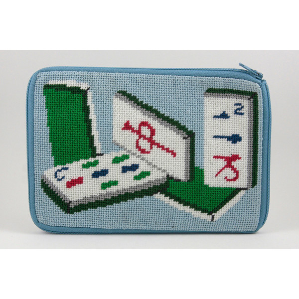 MAHJONG PRINT ON STRETCH NETブラウス新品（1478） FLIRTY LEOPARDS MAT - COBALT BLUE – Bespoke Mahjong