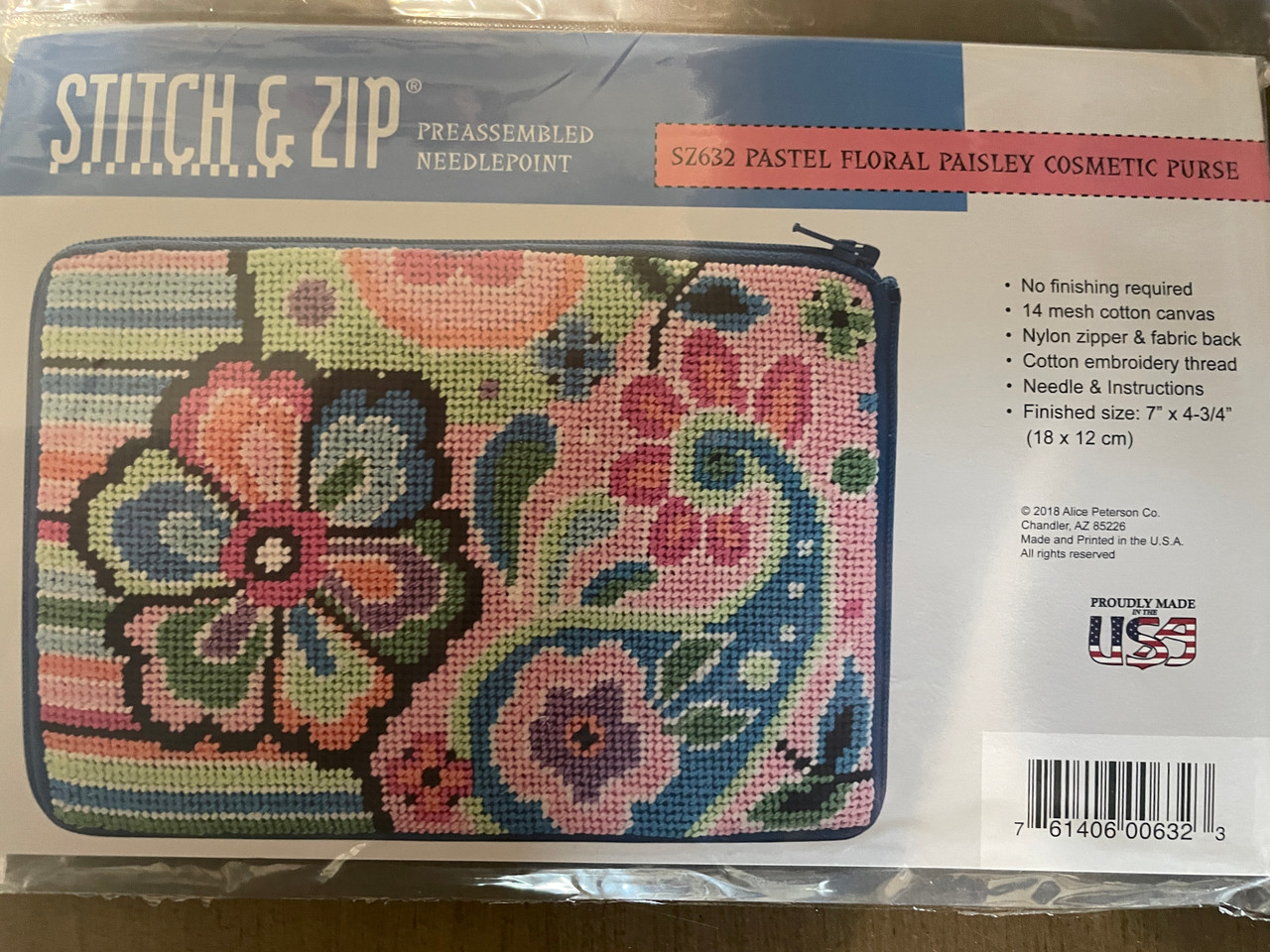 Stitch and Zip Needlepoint Kits