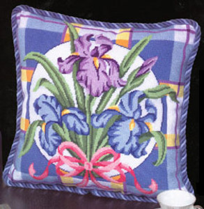 Iris on Plaid Iris on Plaid