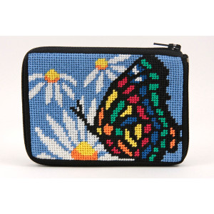 Butterfly and Daisy Coin Purse