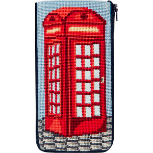 English Phone Booth Eyeglass Case English Phone Booth Eyeglass Case