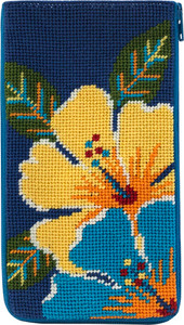 Bright Hibiscus eyeglass case