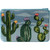 Flowering Cacti Cosmetic Purse