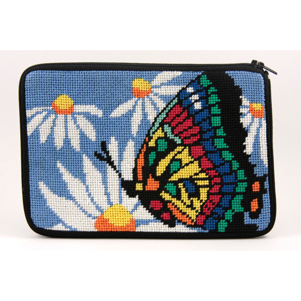Butterfly and Daisies Purse