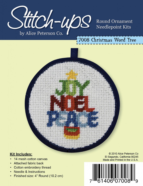 Stitch & Zip Mini Stocking Needlepoint Kit by Alice Peterson Co.
