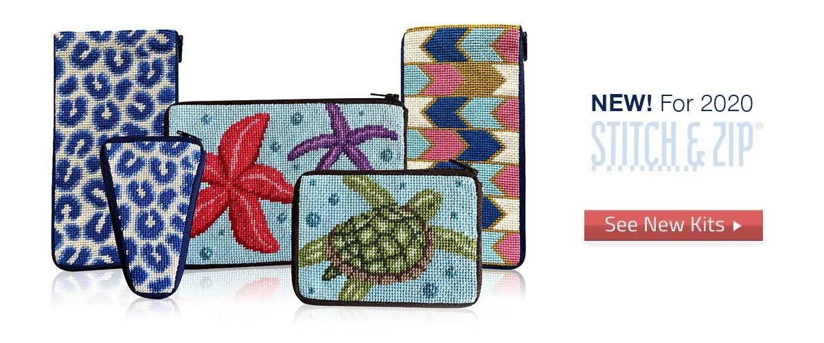 Stitch & Zip Needlepoint Kits by Alice Peterson Company Stitch & Zip