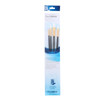 Synthetic White Taklon 4-Brush Set Round 1, Bright 4, Filbert 4, Flat 6