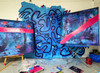 image of Abstract Acrylics in the studio of Moe Gram