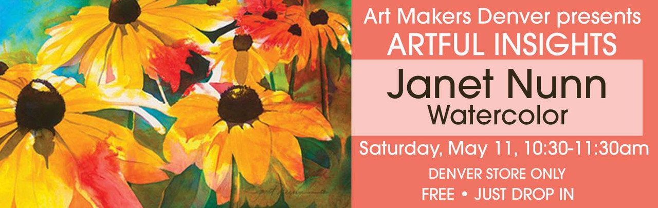 Join us on Saturday, May 11, 10:30-11:30am for an Artful Insight with Janet Nunn, Denver store only